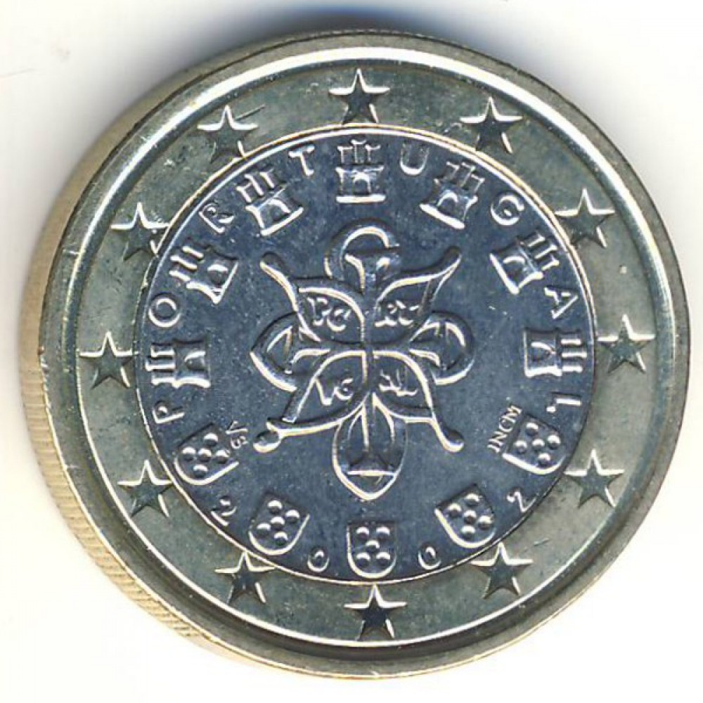 Сколько сегодня 1 евро. 1 Euro 2002. 1 Евро 2002. Монета 1 евро 2002. 1 Евро Португалия.