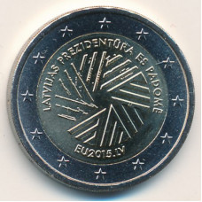 2 евро 2015 Латвия - 2 euro 2015 Latvia, Председательство Латвиии в Евросоюзе