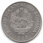 3 лея 1966 Румыния - 3 lei 1966 Romania