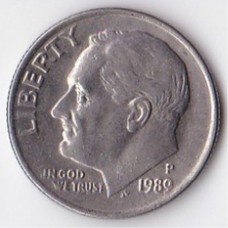 1 дайм (10 центов) 1989 США - 1 dime (10 cents) 1989 USA, P