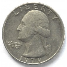 25 центов (квотер) 1979 США - 25 cents (quarter) 1979 USA, Без МД