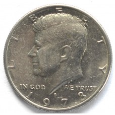 1/2 доллара 1973 США - 50 cents (half dollar) 1973 USA, D