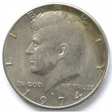 1/2 доллара 1974 США - half dollar 1974 USA, D