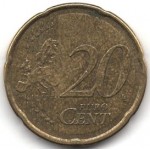 20 евроцентов 2007 Испания - 20 euro cents 2007 Spain, из оборота