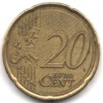 20 евроцентов 2009 Испания - 20 euro cents 2009 Spain, из оборота