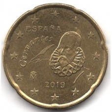 20 евроцентов 2019 Испания - 20 euro cents 2019 Spain, из оборота