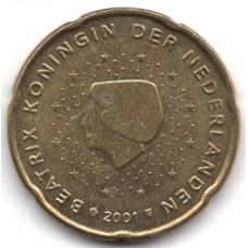 20 евроцентов 2001 Нидерланды - 20 euro cent 2001 Netherlands