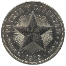 1 песо 1915 Куба - 1 peso 1915 Cuba