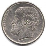 5 драхм 1980 Греция - 5 drachmes 1980 Greece, из оборота