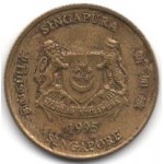 5 центов 2005 Сингапур - 10 cents 2005 Singapore, из оборота