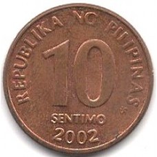 Монета 10 сентимо 2002 Филиппины - 10 sentimos 2002 Pilipinas