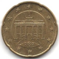 20 евроцентов 2003 Германия - 20 euro cent 2003 Germany, F, из оборота