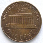 1 цент 1964 США - 1 cent 1964 USA, Без МД