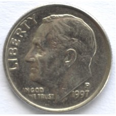 1 дайм (10 центов) 1997 США - 1 dime (10 cents) 1997 USA, P