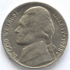 5 центов 1988 США - 5 cents 1988 USA, Р