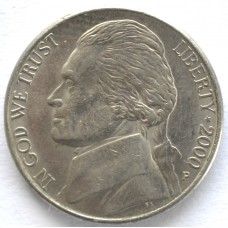 5 центов 2000 США - 5 cents 2000 USA, Р