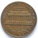 1 цент 1962 США - 1 cent 1962 USA, D