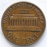 1 цент 1961 США - 1 cent 1961 USA, D