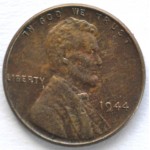 1 цент 1944 США - 1 cent 1944 USA, Без МД