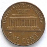 1 цент 1965 США - 1 cent 1965 USA, Без МД