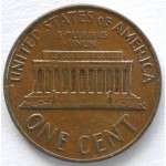 1 цент 1967 США - 1 cent 1967 USA, Без МД