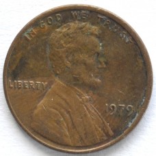 1 цент 1979 США - 1 cent 1979 USA, Без МД