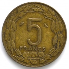 5 франков 1962 года Камерун - 5 FRANCS 1962 года Камерун, из оборота