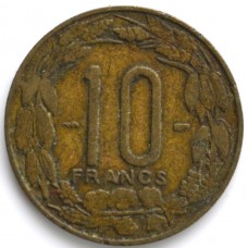 10 франков Камерун - 10 FRANCS 1958 года Камерун, из оборота