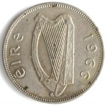 1 флорин 1966 Ирландия - 1 florin 1966 Ireland, из оборота