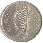 10 пенсов 1976 Ирландия - 10 pence 1976 Ireland, из оборота