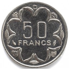 50 франков 1983 Габон - 50 francs 1983 Габон