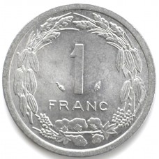 1 франк 1976 года Центральная Африка - 1 FRANC 1976 года Центральная Африка