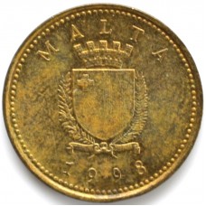 1 цент 1998 Мальта - 1 cents 1998 Malta, из оборота