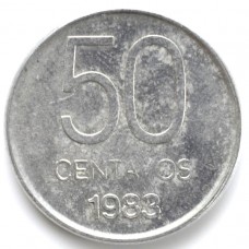 50 сентаво 1983 Аргентина - 50 centavos 1983 Argentina, из оборота