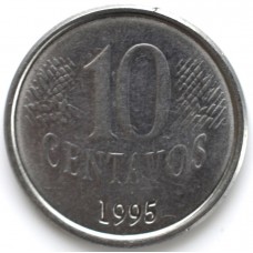 10 сентаво 1995 Бразилия - 10 centavos 1995 Brazil, из оборота