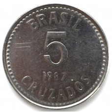 5 крузадо1987 Бразилия - 5 cruzado 1987 Brazil