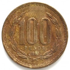 100 песо 1993 Чили - 1 peso 1993 Chile