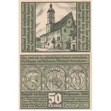 Нотгельд 50 пфеннигов 1921 - Германия - Вайсензе