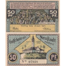 Нотгельд 50 пфеннигов 1921 - Германия - Нойштадт-ин-Хольштайн