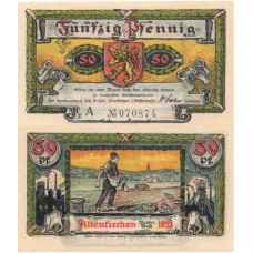 Нотгельд 50 пфенингов 1921 - Германия - Альтенкирхен 