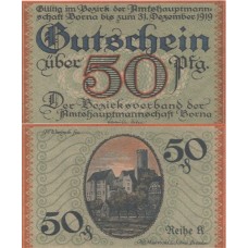 Нотгельд 50 пфенингов 1919 - Германия - Борн