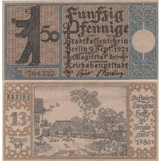 Нотгельд 50 пфенингов 1921 - Германия - Берлин