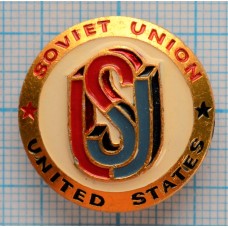 Значок Soviet Union - United States