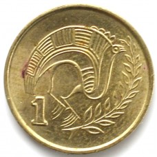 1 цент 1996 Кипр - 1 cent 1996 Cyprus, из оборота