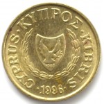 1 цент 1996 Кипр - 1 cent 1996 Cyprus, из оборота