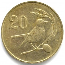 20 центов 1983 Кипр - 20 cents 1983 Cyprus, из оборота