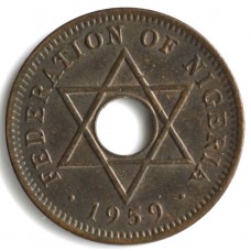 1/2 пенни 1959 Нигерия - 1/2 PENNY 1959 NIGERIA