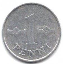 1 пенни 1972 Финляндия - 1 penni 1972 Finland, из оборота