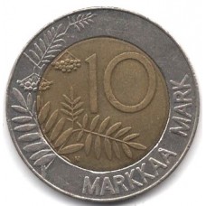 10 марок 1995 Финляндия - 10 markka 1995 Finland