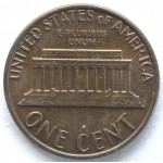 1 цент 1980 США - 1 cent 1980 USA, D